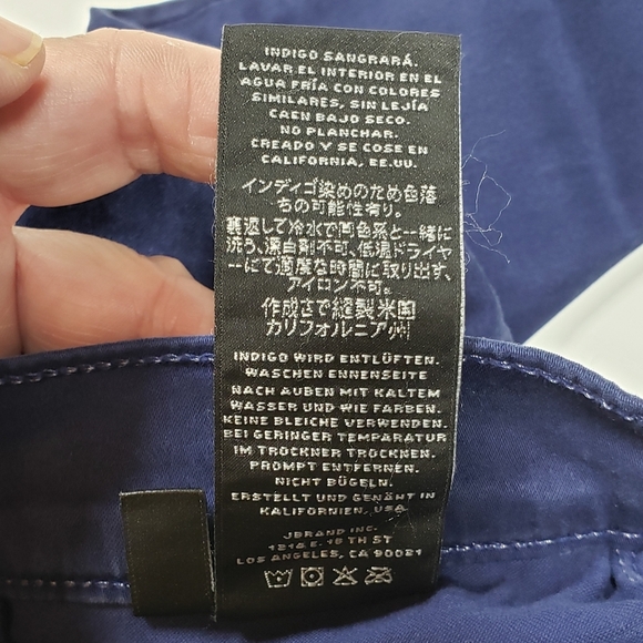 J Brand Women’s Miranda Style Skinny Jeans Zippers Navy Size 29 - Picture 9 of 10